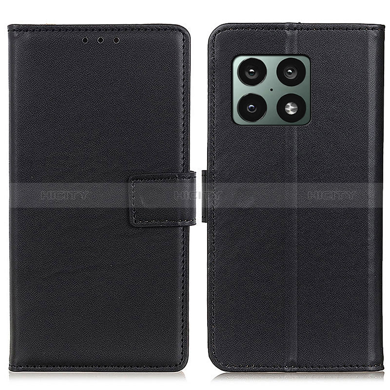 Handytasche Stand Schutzhülle Flip Leder Hülle A08D für OnePlus 10 Pro 5G Schwarz