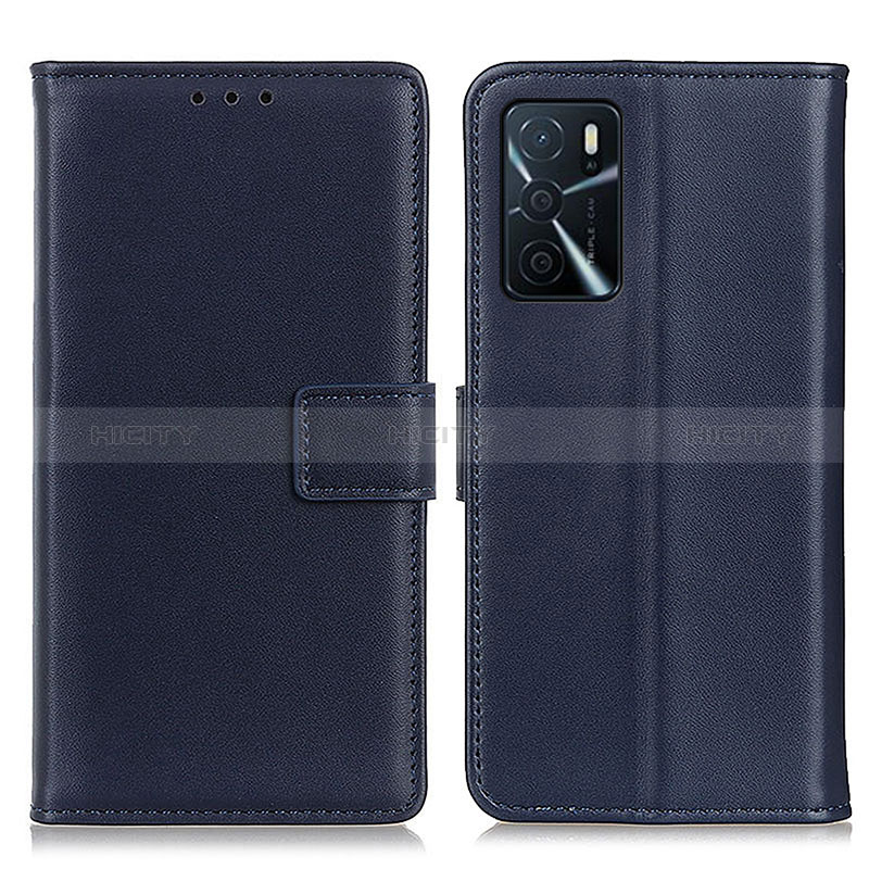 Handytasche Stand Schutzhülle Flip Leder Hülle A08D für Oppo A16 Blau