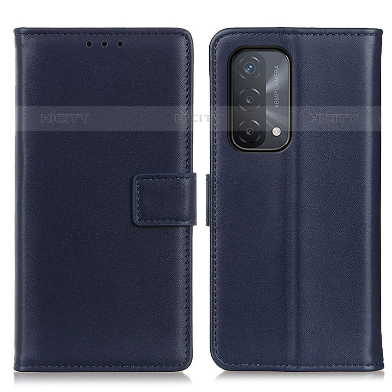 Handytasche Stand Schutzhülle Flip Leder Hülle A08D für Oppo A93 5G Blau