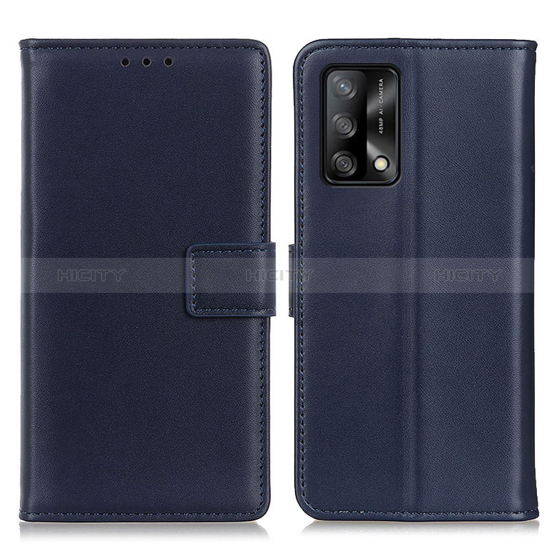 Handytasche Stand Schutzhülle Flip Leder Hülle A08D für Oppo A95 4G Blau