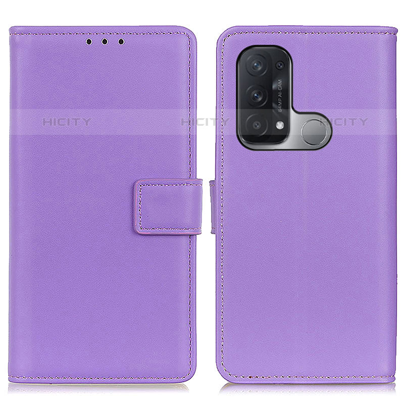 Handytasche Stand Schutzhülle Flip Leder Hülle A08D für Oppo Reno5 A Violett