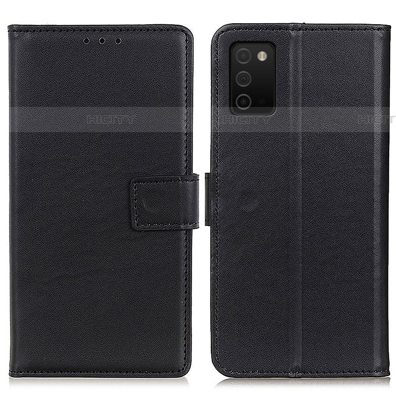 Handytasche Stand Schutzhülle Flip Leder Hülle A08D für Samsung Galaxy A03s Schwarz