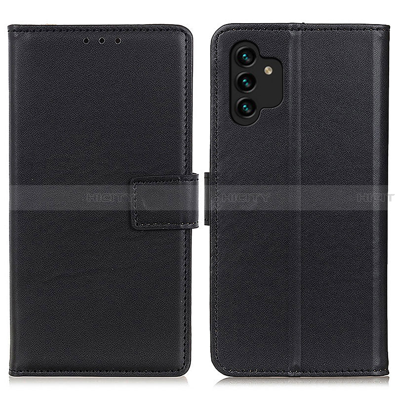 Handytasche Stand Schutzhülle Flip Leder Hülle A08D für Samsung Galaxy A13 4G Schwarz Plus