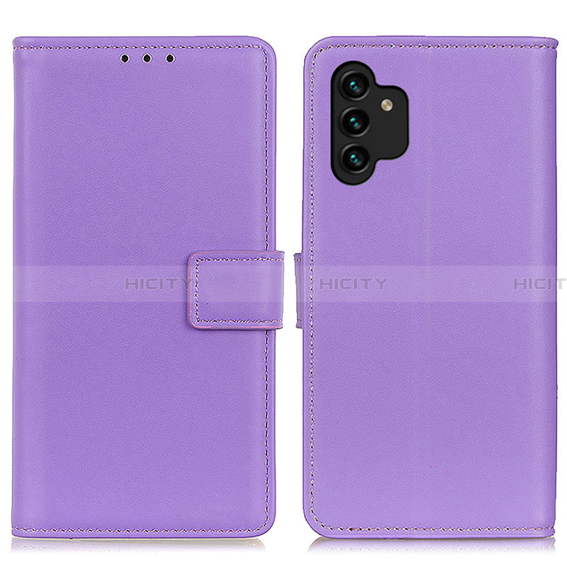 Handytasche Stand Schutzhülle Flip Leder Hülle A08D für Samsung Galaxy A13 4G Violett Plus