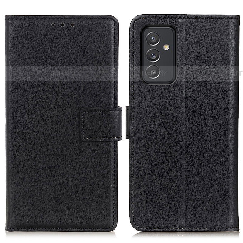 Handytasche Stand Schutzhülle Flip Leder Hülle A08D für Samsung Galaxy A24 4G Schwarz Plus