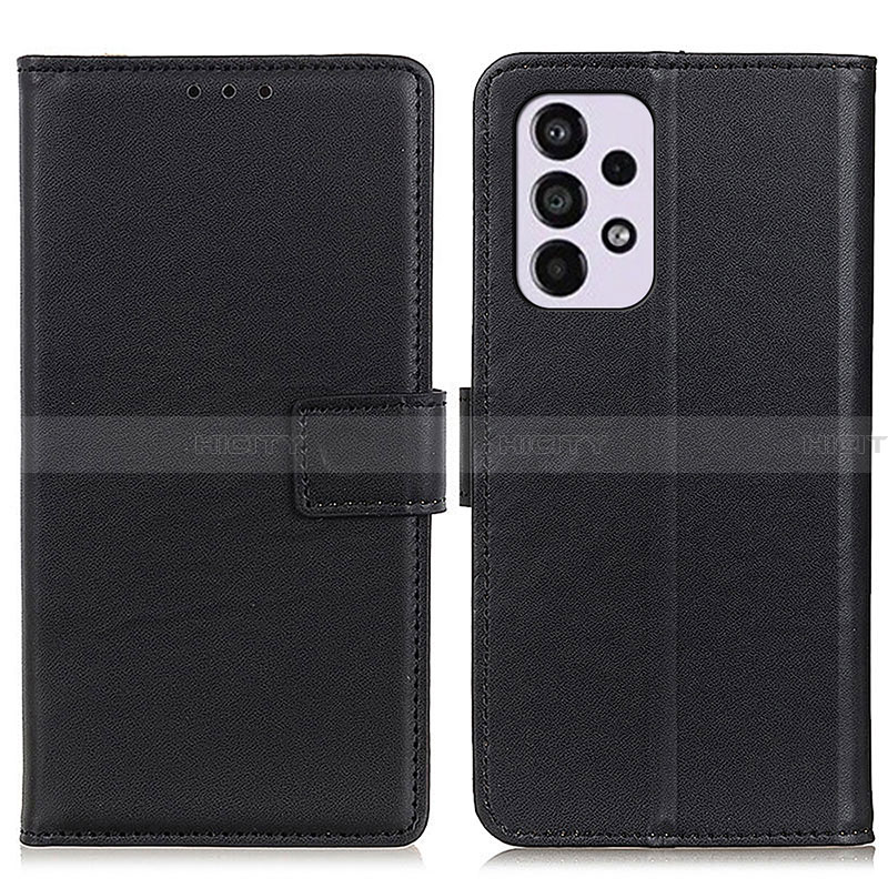 Handytasche Stand Schutzhülle Flip Leder Hülle A08D für Samsung Galaxy A33 5G Schwarz