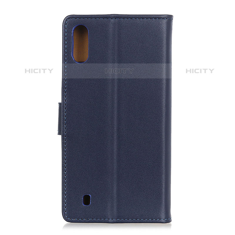 Handytasche Stand Schutzhülle Flip Leder Hülle A08D für Samsung Galaxy M01 Blau Plus