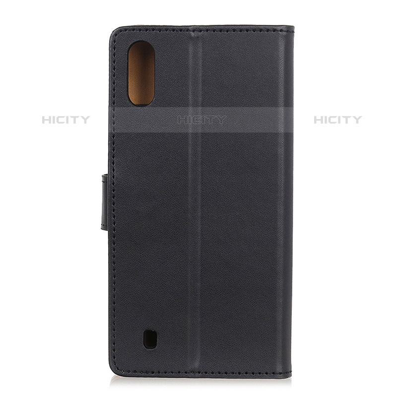 Handytasche Stand Schutzhülle Flip Leder Hülle A08D für Samsung Galaxy M01 Schwarz