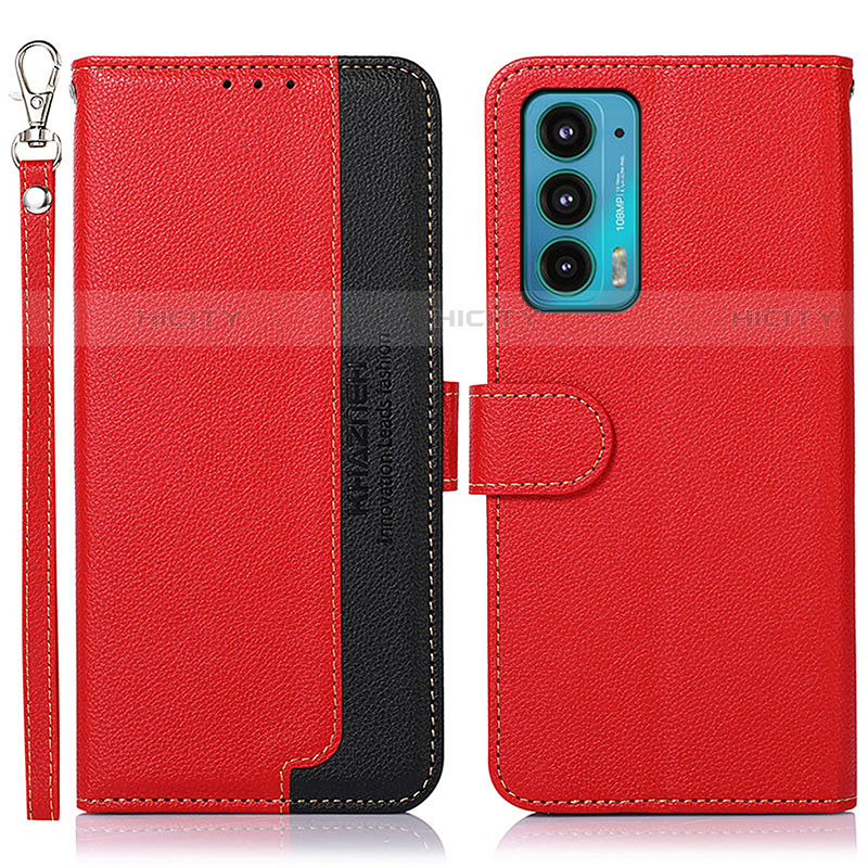 Handytasche Stand Schutzhülle Flip Leder Hülle A09D für Motorola Moto Edge 20 5G Rot