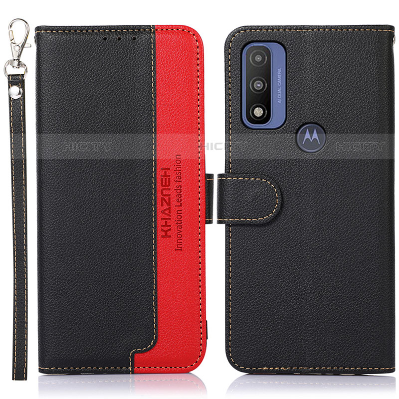 Handytasche Stand Schutzhülle Flip Leder Hülle A09D für Motorola Moto G Pure