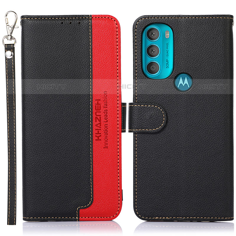 Handytasche Stand Schutzhülle Flip Leder Hülle A09D für Motorola Moto G71 5G