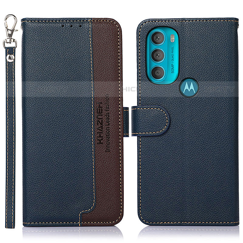 Handytasche Stand Schutzhülle Flip Leder Hülle A09D für Motorola Moto G71 5G