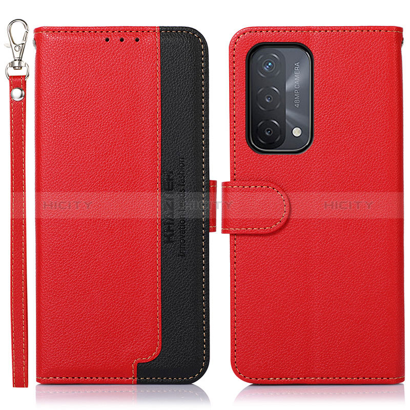 Handytasche Stand Schutzhülle Flip Leder Hülle A09D für Oppo A54 5G Rot