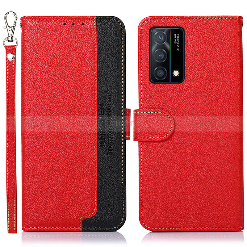 Handytasche Stand Schutzhülle Flip Leder Hülle A09D für Oppo K9 5G Rot