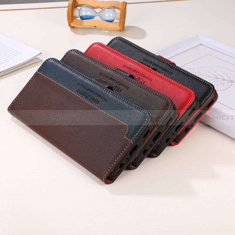 Handytasche Stand Schutzhülle Flip Leder Hülle A09D für Samsung Galaxy A02 groß