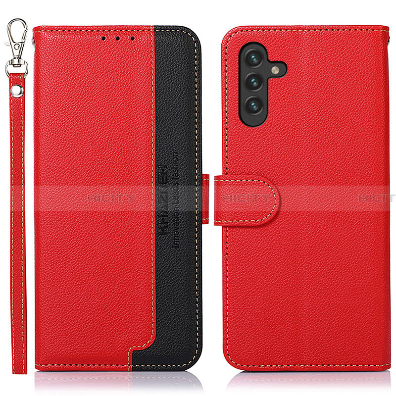 Handytasche Stand Schutzhülle Flip Leder Hülle A09D für Samsung Galaxy A13 5G Rot Plus