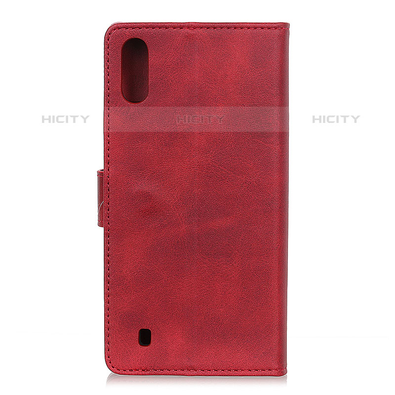 Handytasche Stand Schutzhülle Flip Leder Hülle A09D für Samsung Galaxy M01 Rot Plus