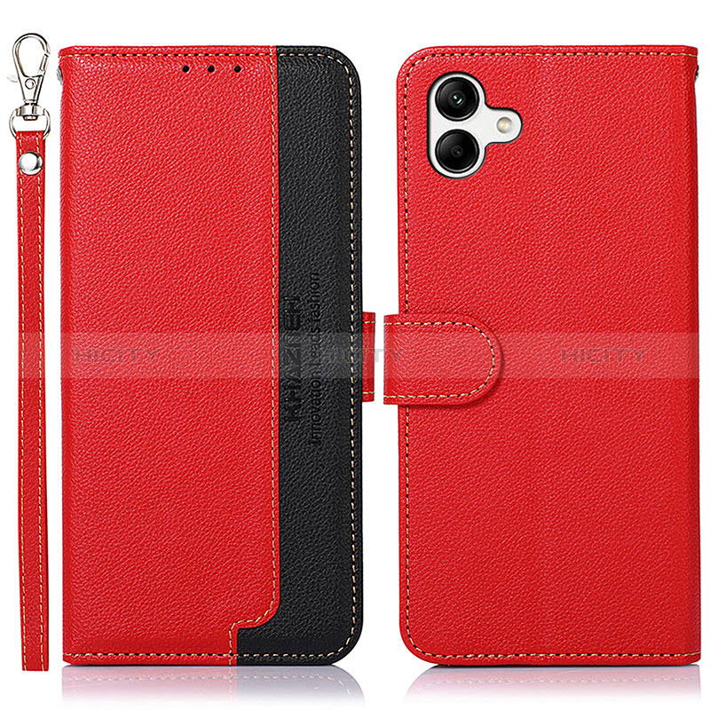 Handytasche Stand Schutzhülle Flip Leder Hülle A09D für Samsung Galaxy M04 Rot