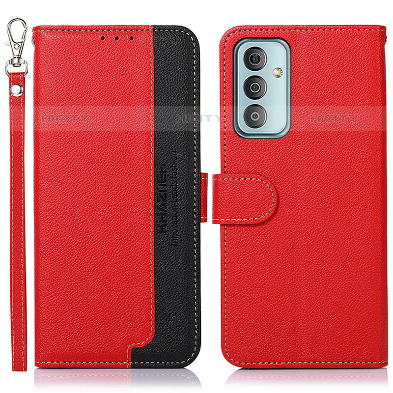 Handytasche Stand Schutzhülle Flip Leder Hülle A09D für Samsung Galaxy M23 5G Rot