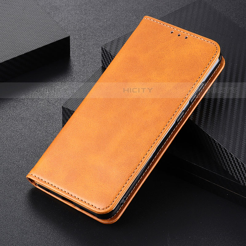 Handytasche Stand Schutzhülle Flip Leder Hülle A09D für Samsung Galaxy S21 5G Hellbraun