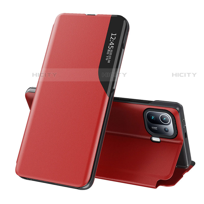 Handytasche Stand Schutzhülle Flip Leder Hülle A09D für Xiaomi Mi 11 Pro 5G Rot Plus