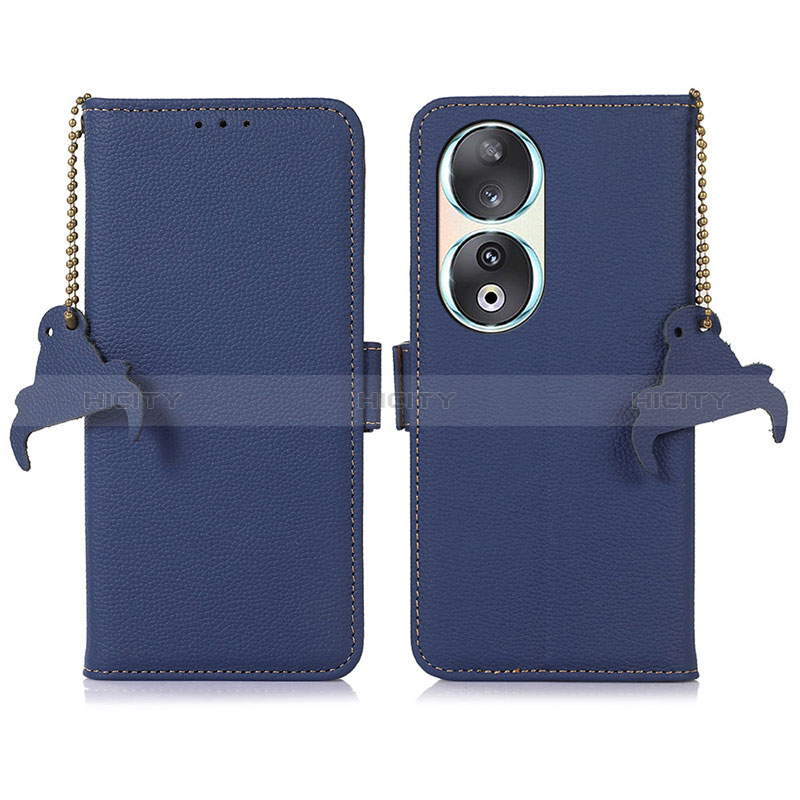 Handytasche Stand Schutzhülle Flip Leder Hülle A10D für Huawei Honor 90 5G Blau