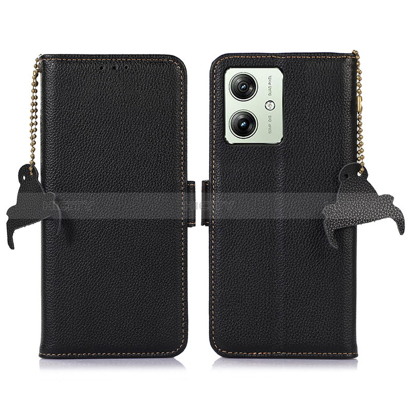 Handytasche Stand Schutzhülle Flip Leder Hülle A10D für Motorola Moto G54 5G