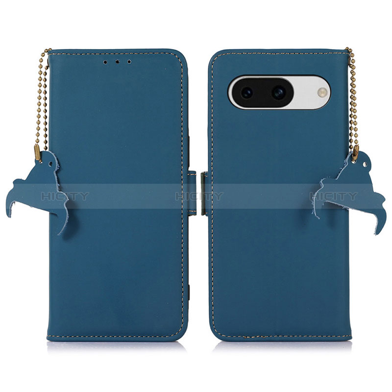 Handytasche Stand Schutzhülle Flip Leder Hülle A11D für Google Pixel 8a 5G Blau Plus