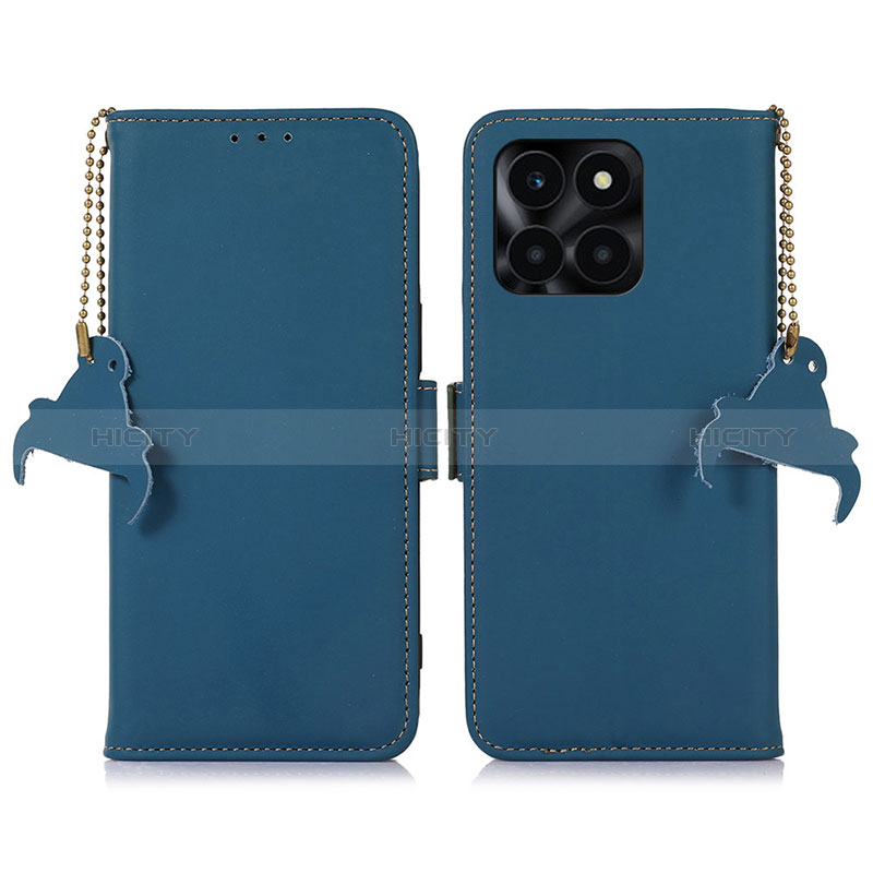 Handytasche Stand Schutzhülle Flip Leder Hülle A11D für Huawei Honor X8b Blau Plus