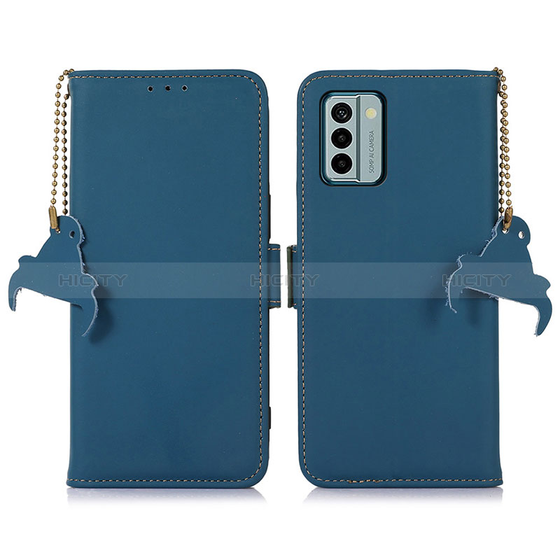 Handytasche Stand Schutzhülle Flip Leder Hülle A11D für Nokia G22 Blau Plus