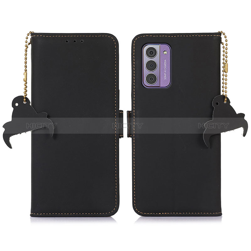 Handytasche Stand Schutzhülle Flip Leder Hülle A11D für Nokia G42 5G Schwarz Plus