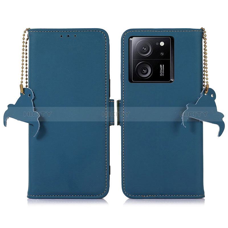 Handytasche Stand Schutzhülle Flip Leder Hülle A11D für Xiaomi Mi 13T 5G Blau Plus