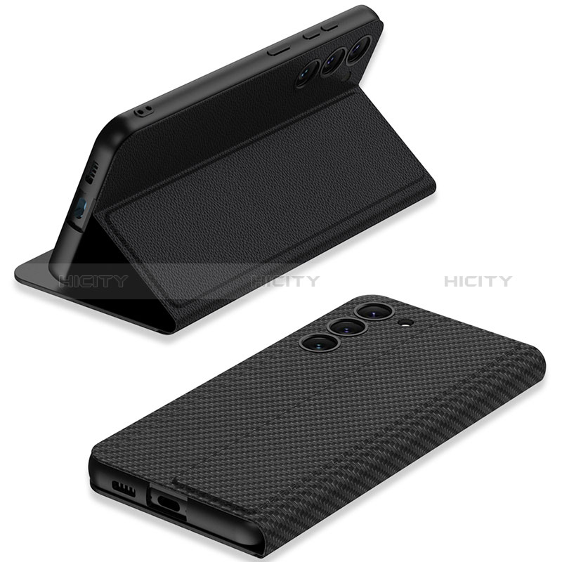 Handytasche Stand Schutzhülle Flip Leder Hülle AC1 für Samsung Galaxy S21 Plus 5G groß