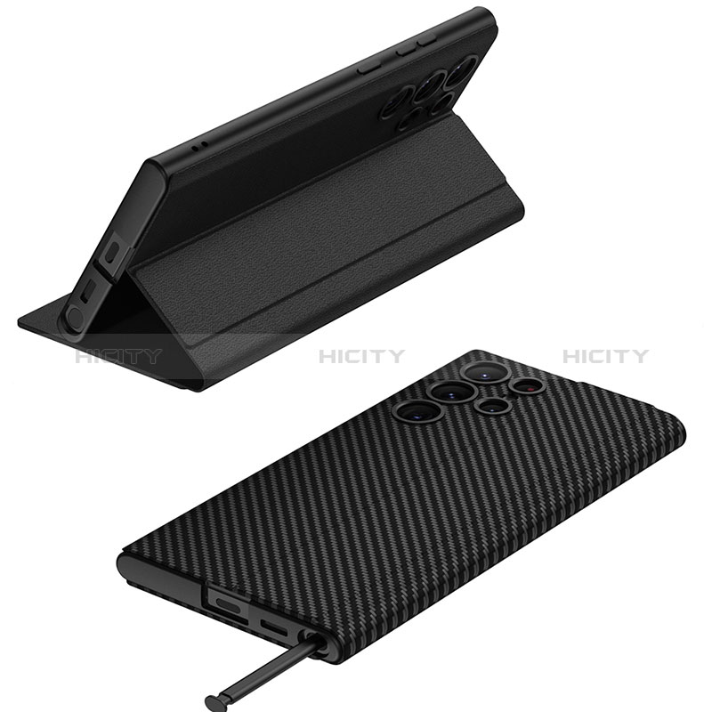 Handytasche Stand Schutzhülle Flip Leder Hülle AC1 für Samsung Galaxy S21 Ultra 5G