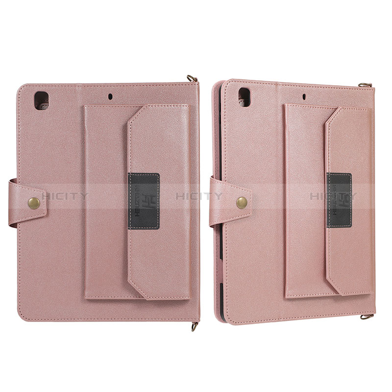 Handytasche Stand Schutzhülle Flip Leder Hülle AD1 für Apple iPad 10.2 (2019) Rosegold Plus