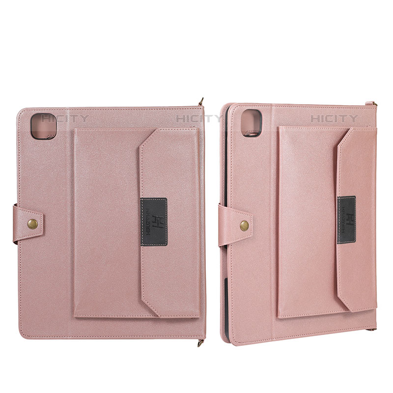 Handytasche Stand Schutzhülle Flip Leder Hülle AD1 für Apple iPad Pro 11 (2021) Rosegold Plus