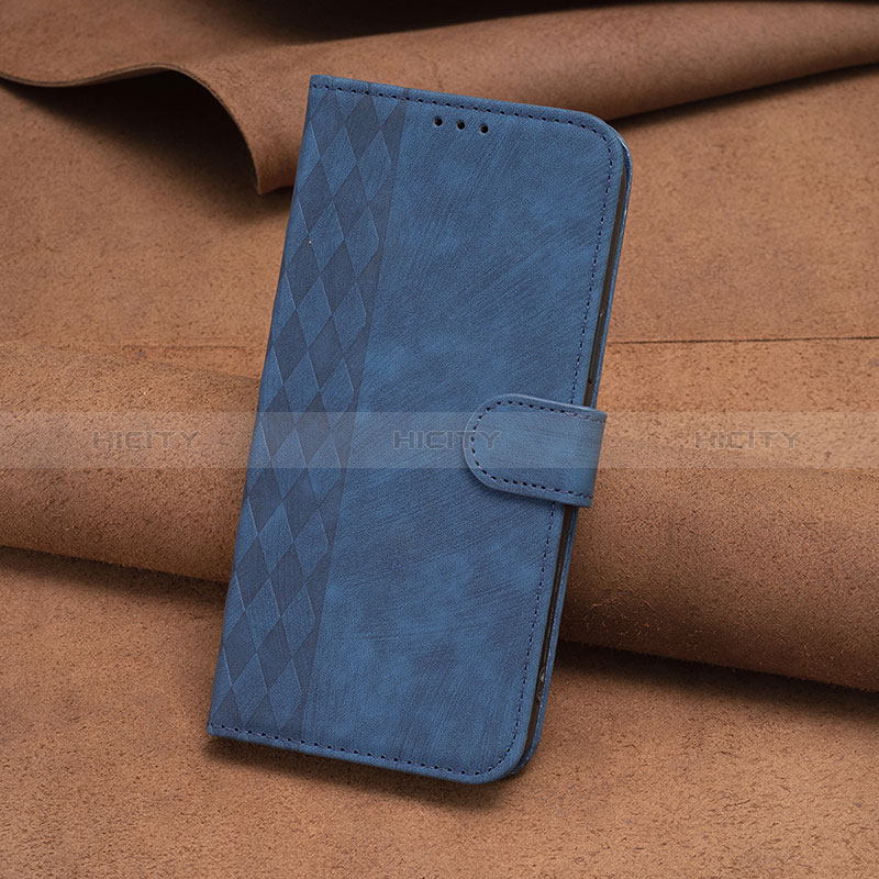 Handytasche Stand Schutzhülle Flip Leder Hülle B01F für Motorola Moto E13 Blau