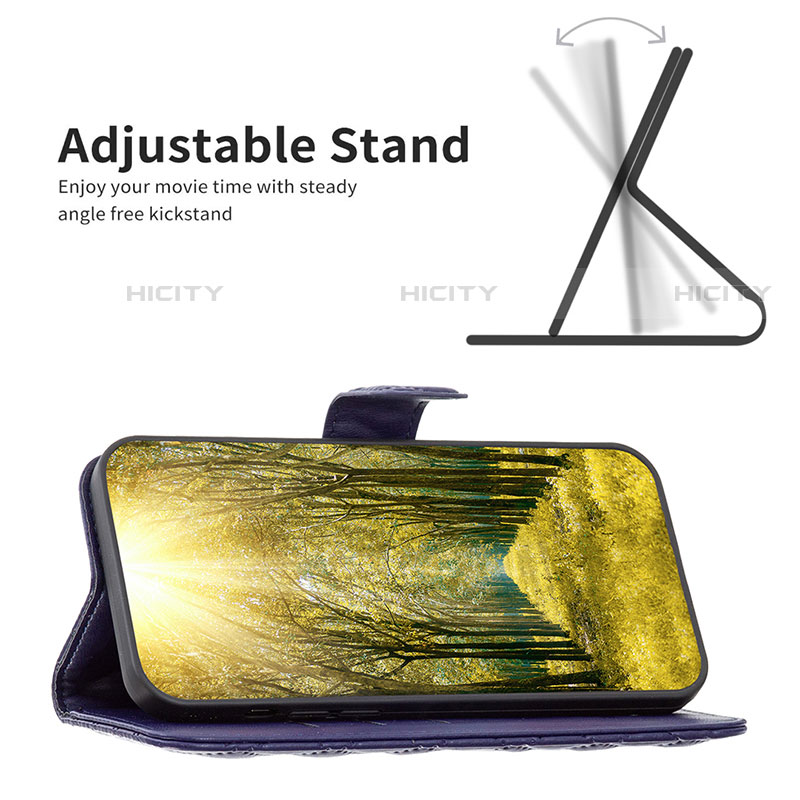 Handytasche Stand Schutzhülle Flip Leder Hülle B01F für Motorola Moto E20