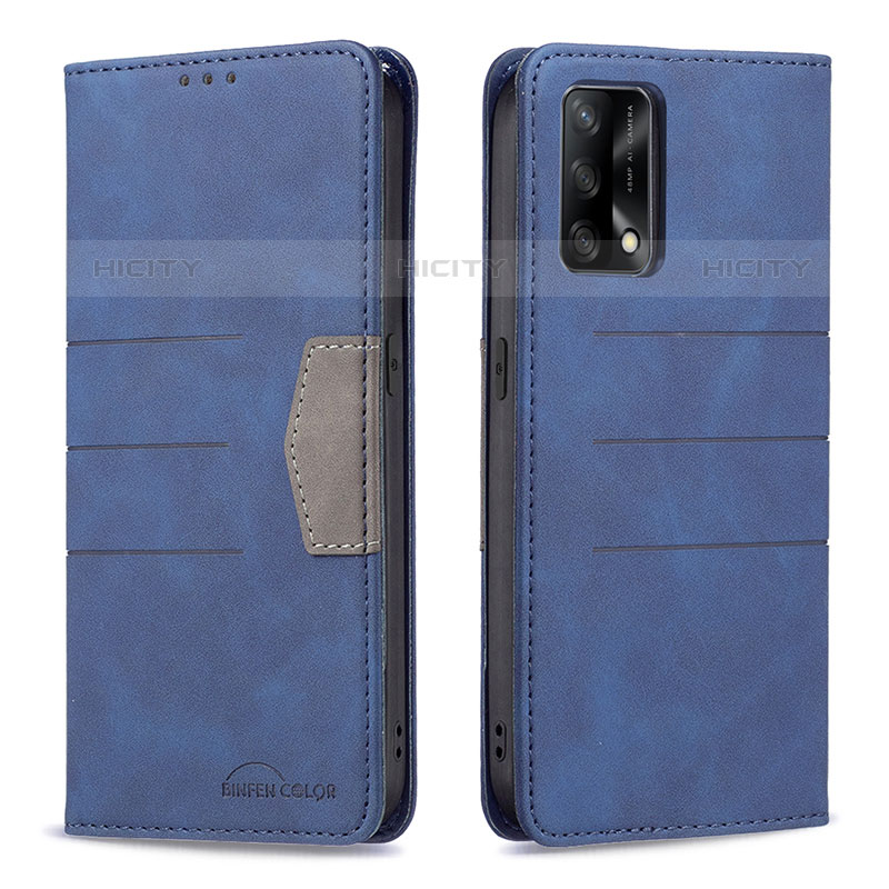 Handytasche Stand Schutzhülle Flip Leder Hülle B01F für Oppo A74 4G