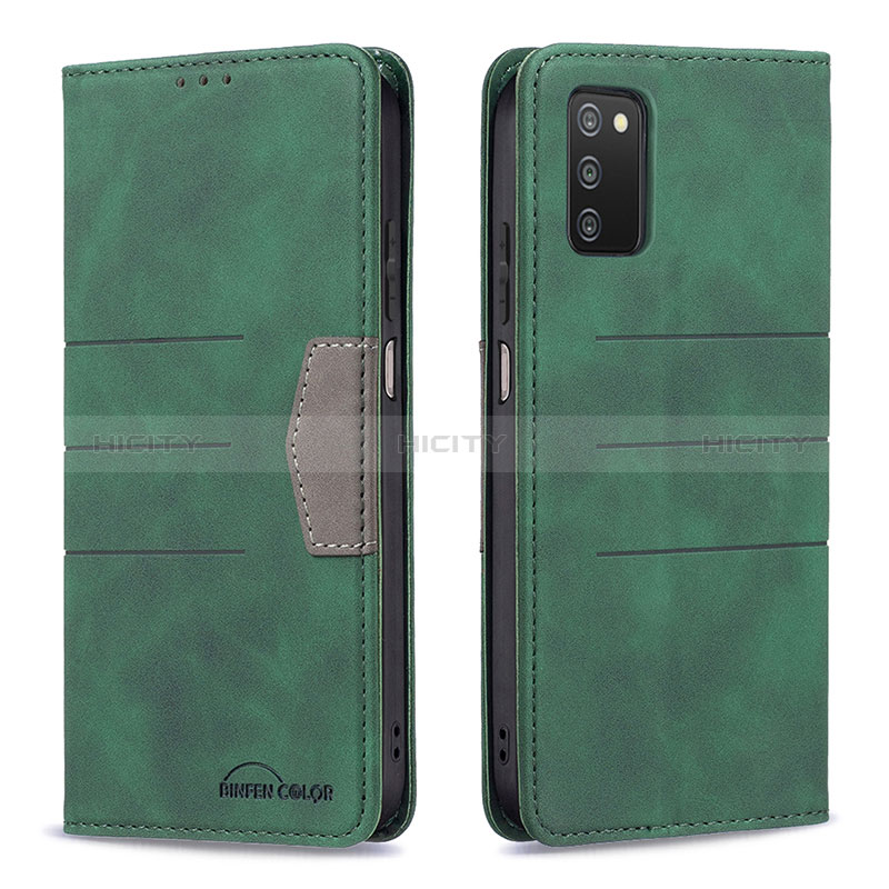 Handytasche Stand Schutzhülle Flip Leder Hülle B01F für Samsung Galaxy A02s