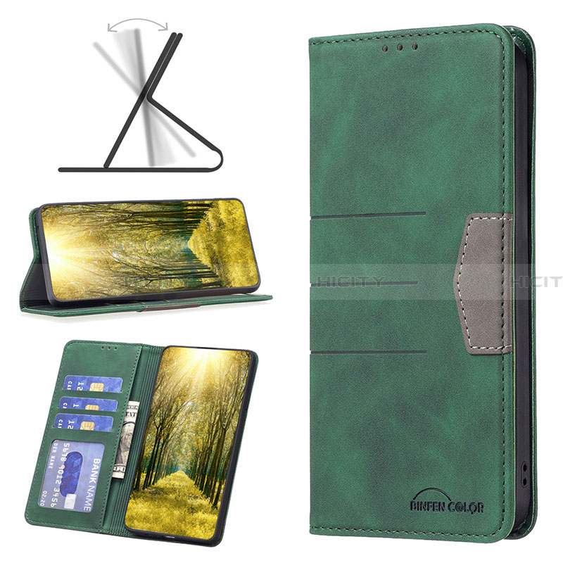 Handytasche Stand Schutzhülle Flip Leder Hülle B01F für Samsung Galaxy A04 4G groß