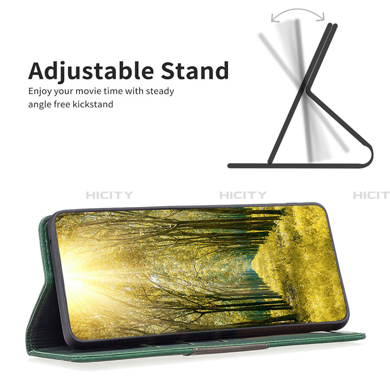 Handytasche Stand Schutzhülle Flip Leder Hülle B01F für Samsung Galaxy A04 4G groß