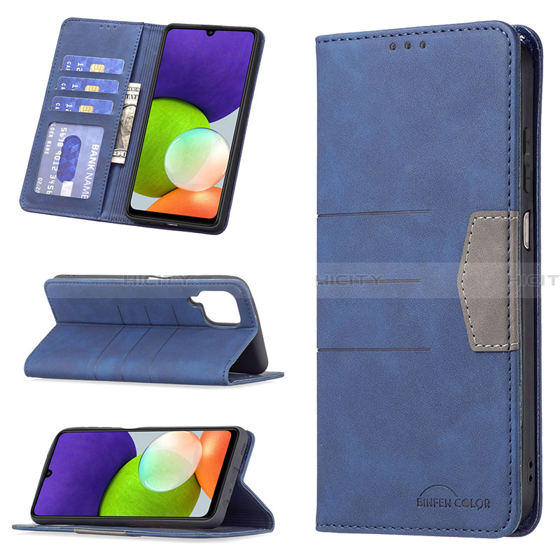 Handytasche Stand Schutzhülle Flip Leder Hülle B01F für Samsung Galaxy A22 4G