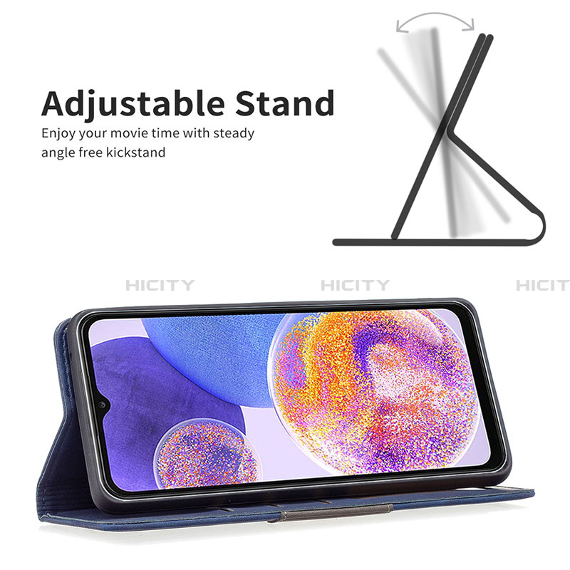 Handytasche Stand Schutzhülle Flip Leder Hülle B01F für Samsung Galaxy A23 4G