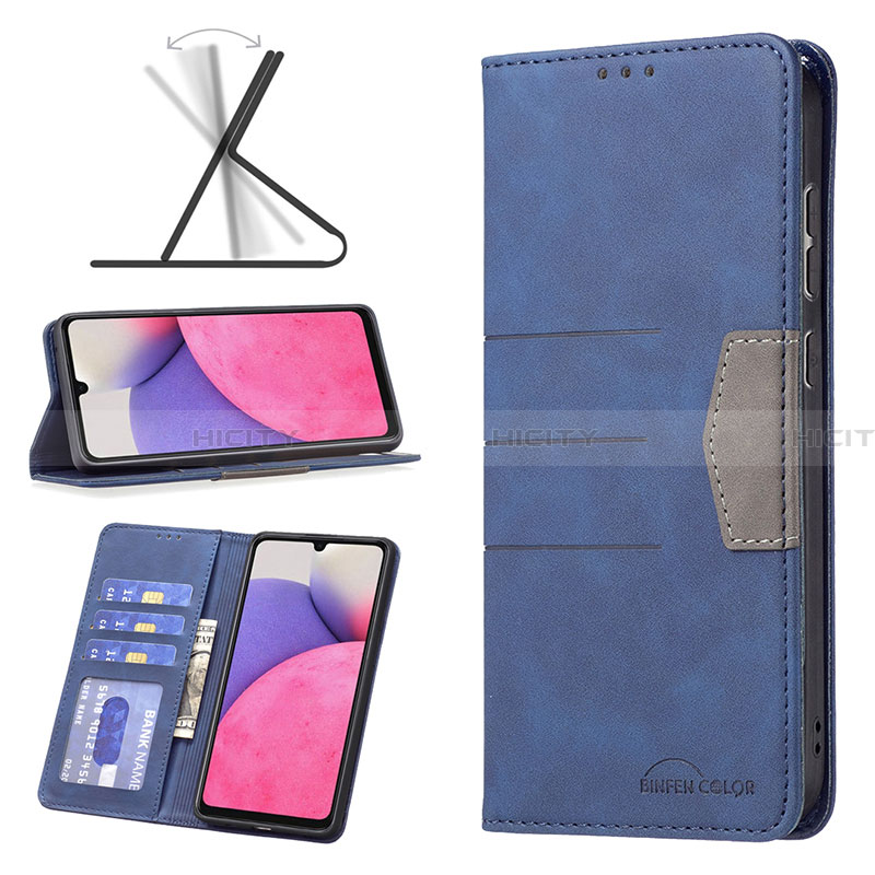 Handytasche Stand Schutzhülle Flip Leder Hülle B01F für Samsung Galaxy A33 5G