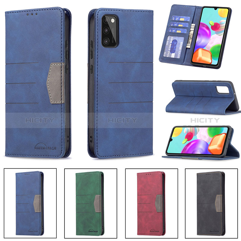 Handytasche Stand Schutzhülle Flip Leder Hülle B01F für Samsung Galaxy A41