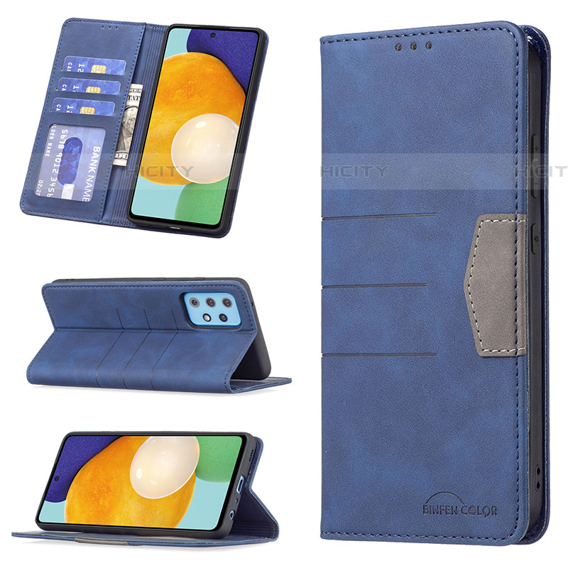 Handytasche Stand Schutzhülle Flip Leder Hülle B01F für Samsung Galaxy A52 4G