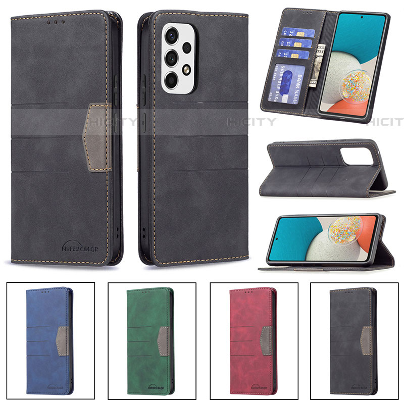 Handytasche Stand Schutzhülle Flip Leder Hülle B01F für Samsung Galaxy A53 5G