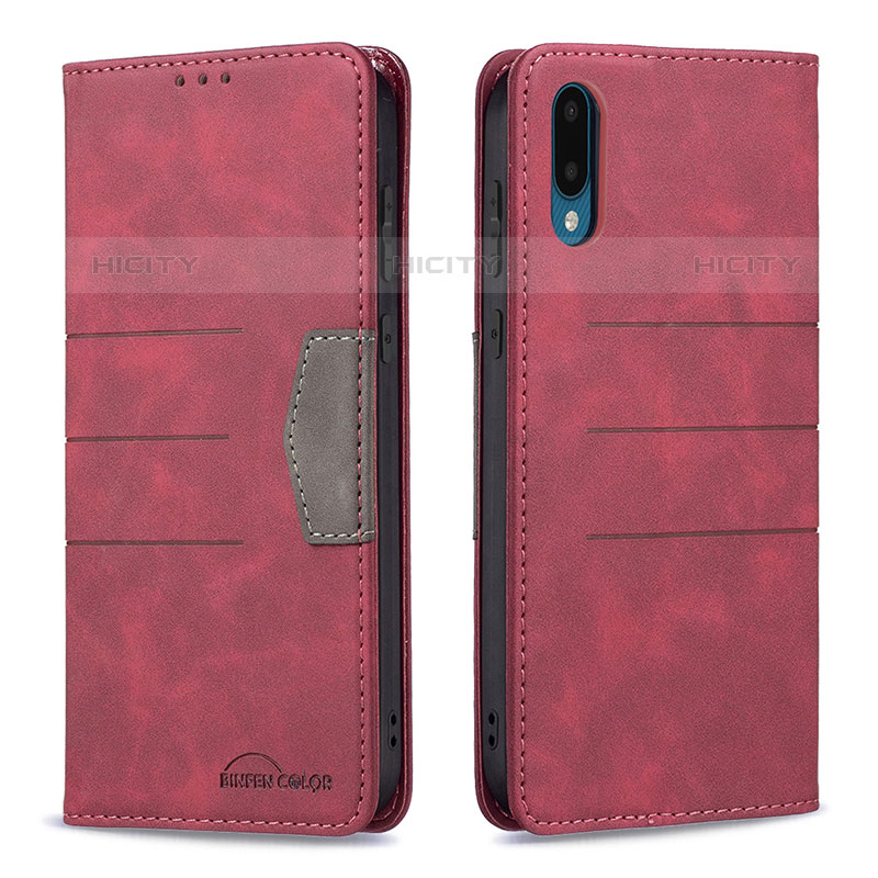 Handytasche Stand Schutzhülle Flip Leder Hülle B01F für Samsung Galaxy M02