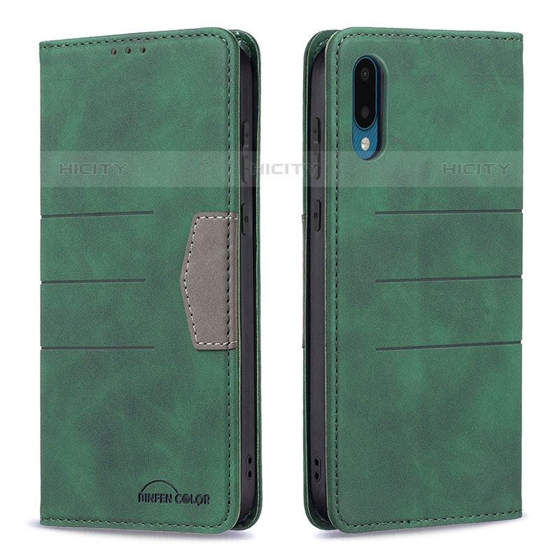 Handytasche Stand Schutzhülle Flip Leder Hülle B01F für Samsung Galaxy M02